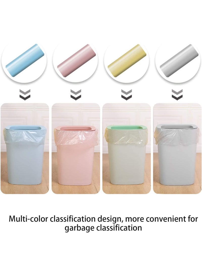 5 لفات أكياس قمامة قابلة للتصريف بمقابض - أكياس نفايات متينة ومقاومة للتسرب للاستخدام المنزلي والمكتبي (100 كيس إجمالاً) - Image 3